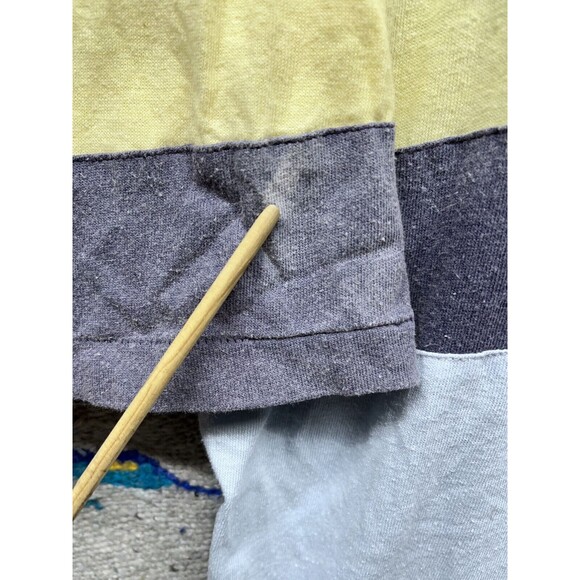 Vintage 80s Maler henley t shirt striped button super soft Medium - Picture 4 of 10